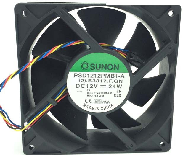 SUNON PSD1212PMB1-A 12V 24W 4wires cooling fan SUNON PSD1212PMB1-A 12V 24W 4wires cooling fan